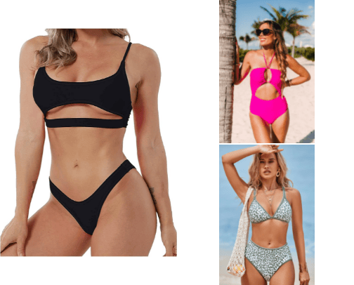 Alluring Beachwear Collection cover photo collage