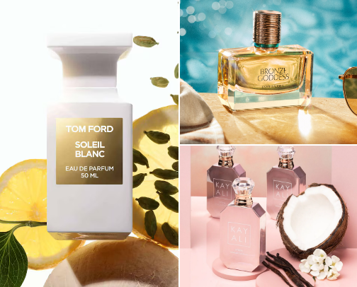 Smell like a Tropical Beach Vacation 🥥🌴 cover photo collage
