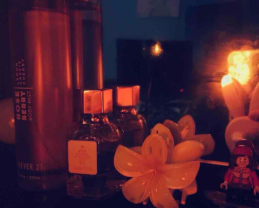 perfume, lotion, and smell goods cover photo collage