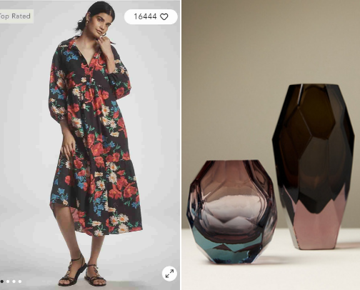 Anthropologie products cover photo collage
