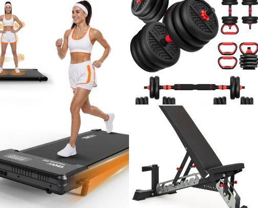 Gym at home 🏋🏻‍♀️ your health is first!! cover photo collage