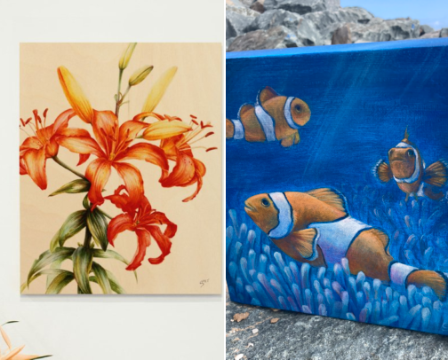 Originals & Editions | The Art of Sarah Trett cover photo collage