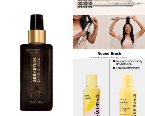 Hair care from the inside out. cover photo collage