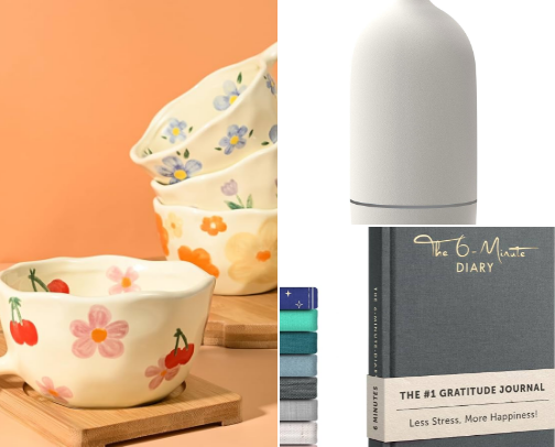 Soft Starts & Soulful Sips: Daily Rituals for a Gentle Life cover photo collage