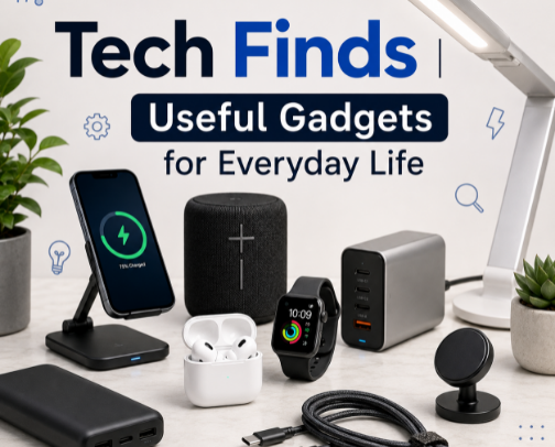 Tech Finds | Useful Gadgets for Everyday Life 📱 cover photo collage