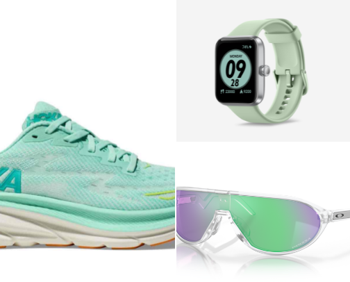 Green Themed Running Essentials cover photo collage
