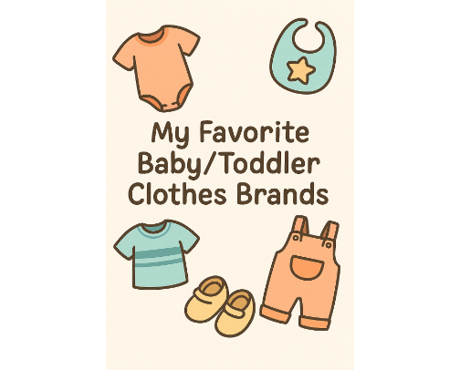 My Favorite Baby/Toddler Clothes Brands cover photo collage