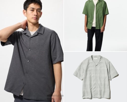 Uniqlo Mens shirt cover photo collage