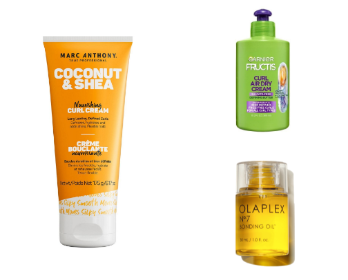 Curly hair routine cover photo collage