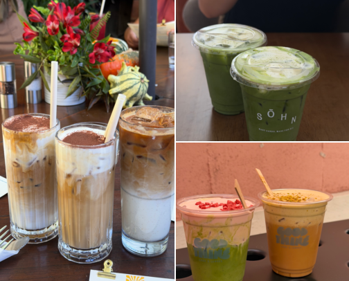 bay area coffee & matcha shops ☕️ cover photo collage