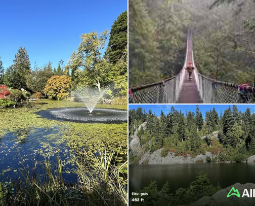 Inspirational locations in British Columbia’s lower mainland cover photo collage