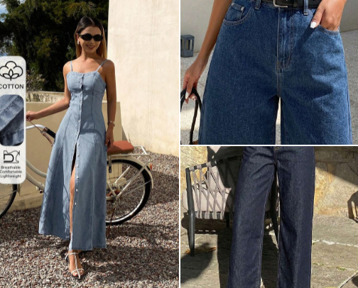 Women's Denim Outfit Trends (SHEIN Edition) cover photo collage