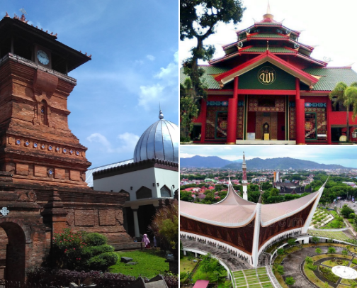 15 Masjid Terindah di Indonesia cover photo collage