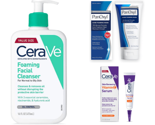 My top 7 Skincare Products for (glowing and blemish free skin) cover photo collage