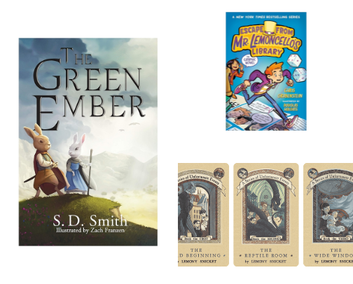 Great Reads for Kids (Ages 11-13) cover photo collage