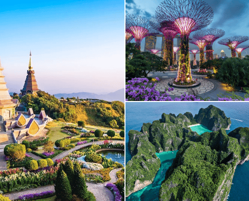 Travel South East Asia cover photo collage