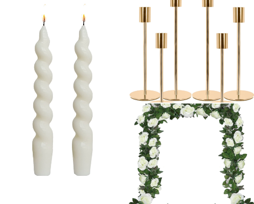Luxe wedding on a budget cover photo collage