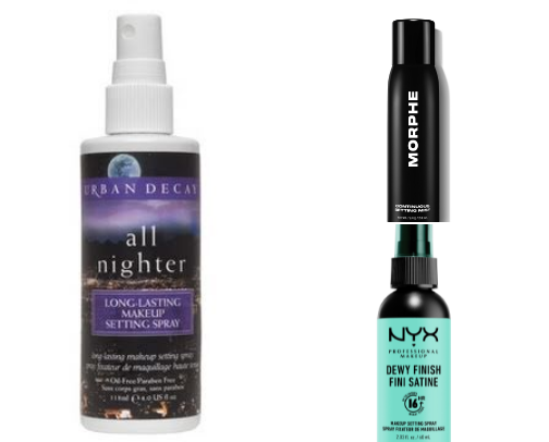 best setting spray for long-lasting makeup! cover photo collage
