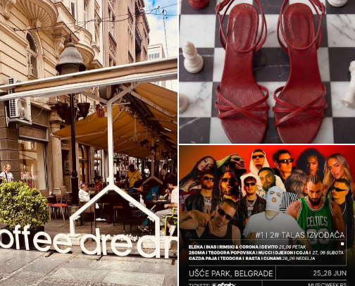 summer faves in Belgrade, Serbia cover photo collage
