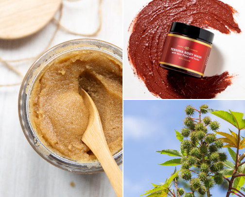 Brown sugar scrub cover photo collage