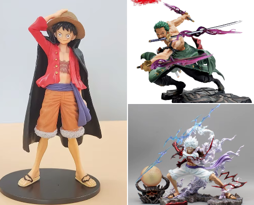 Anime figurines cover photo collage