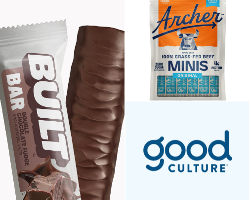 My high protein go-to snacks! cover photo collage