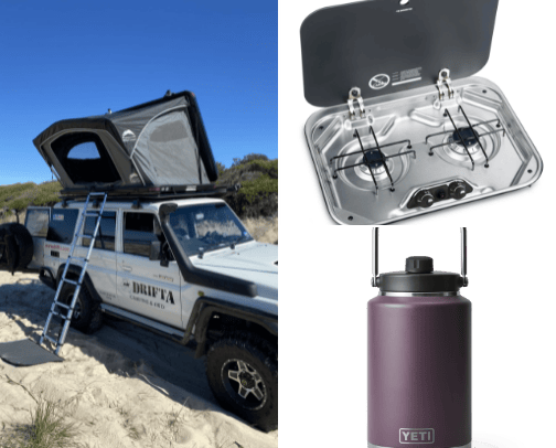 Camping must haves 🏕️ cover photo collage