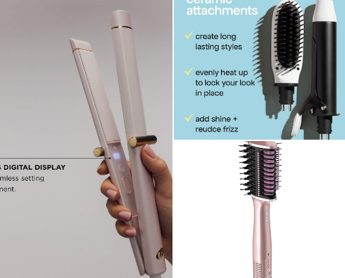 Hair tools cover photo collage