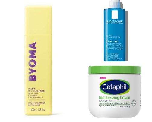 skincare routineeeeeeeeee cover photo collage
