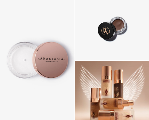 Favourite boujeé makeup products 🍒 cover photo collage