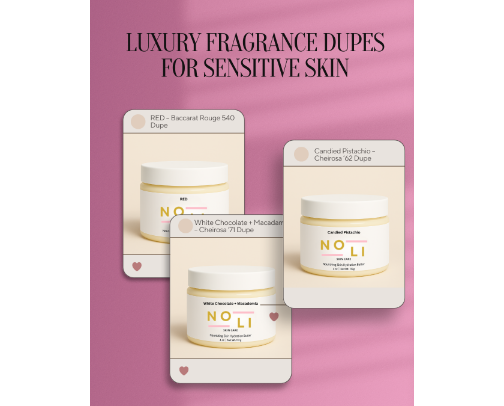Luxury Fragrance Dupes: Scented Body Butters cover photo collage