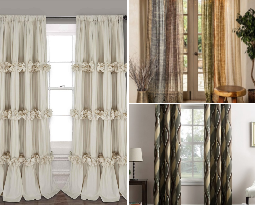 Decorative Curtains cover photo collage