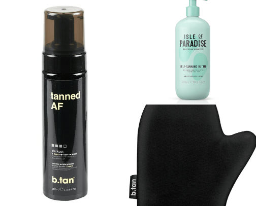 self tanner cover photo collage