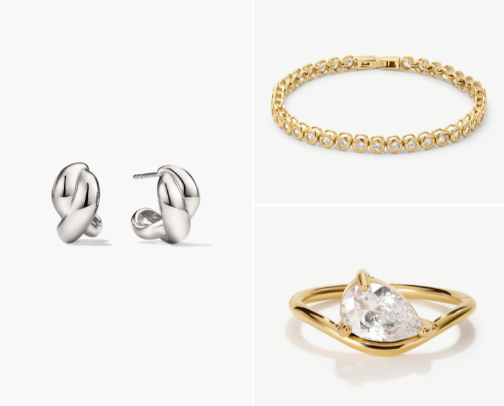 Non-tarnish jewelry cover photo collage