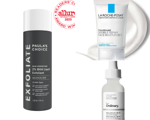 My daily skincare routine cover photo collage