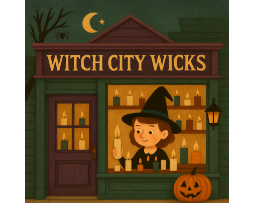 Witch City: Witch City Wicks Candles cover photo collage