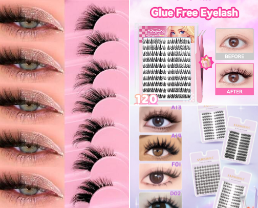Lashes for Every Kind of Makeup Look 👀✨ cover photo collage