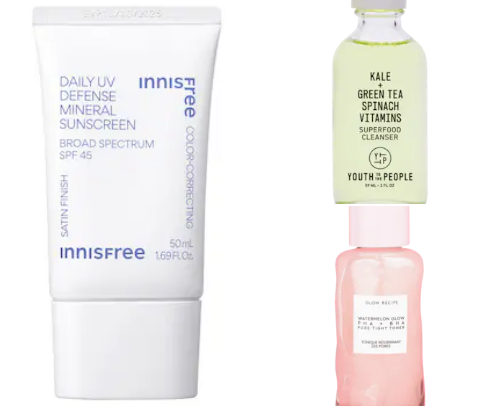 skincare routine cover photo collage