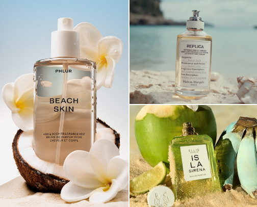 Beachy & Tropical Fragrance Picks cover photo collage