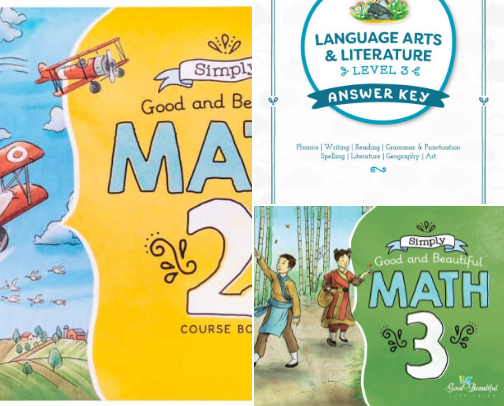 Our Homeschool Curriculum Choices cover photo collage