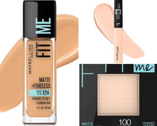 make up for oily skin 💕 cover photo collage