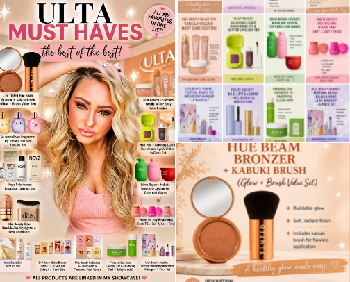 Ulta must haves cover photo collage