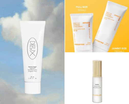 Makeup routine (current products) cover photo collage
