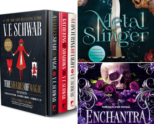 Fantasy & Romance Book Recommendations #BookTokGirlie cover photo collage