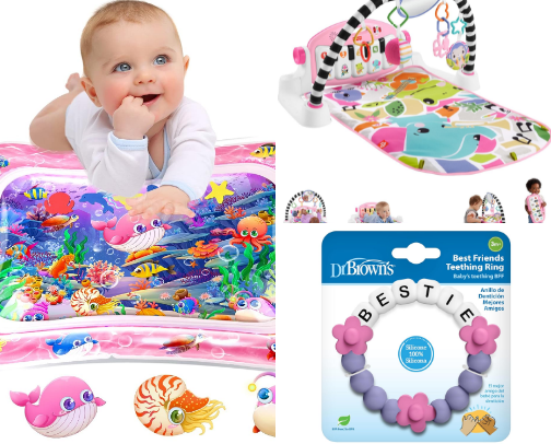 Tummy Time, Teething & More 🥳 cover photo collage