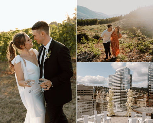 Maegan + Carter cover photo collage