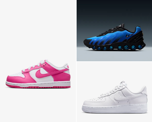 All about sports,sneakers, tracksuits,hoodies,  slides, and flops. cover photo collage