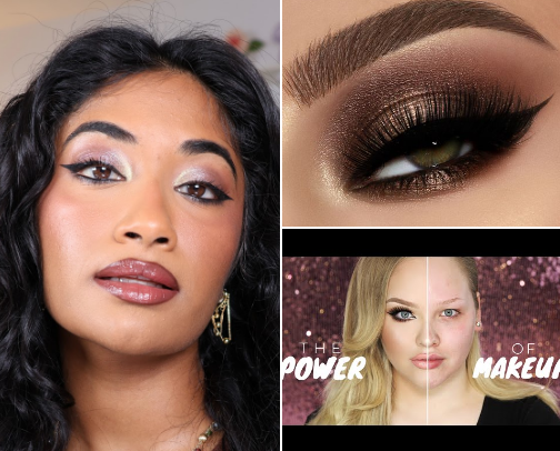 “Flick, Blend, Slay: Makeup Magicians Turning Feeds Into Runways” cover photo collage