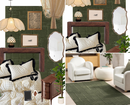 Grandmillennial Cottage Bedroom cover photo collage