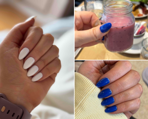 Beautiful nails at home for less cover photo collage
